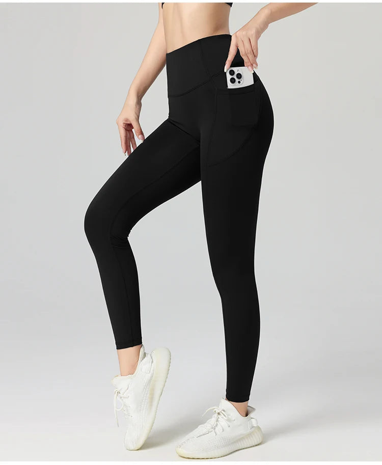 2024 Top sale high quality womens fitness yoga leggings with pocket Sports Workout Gym