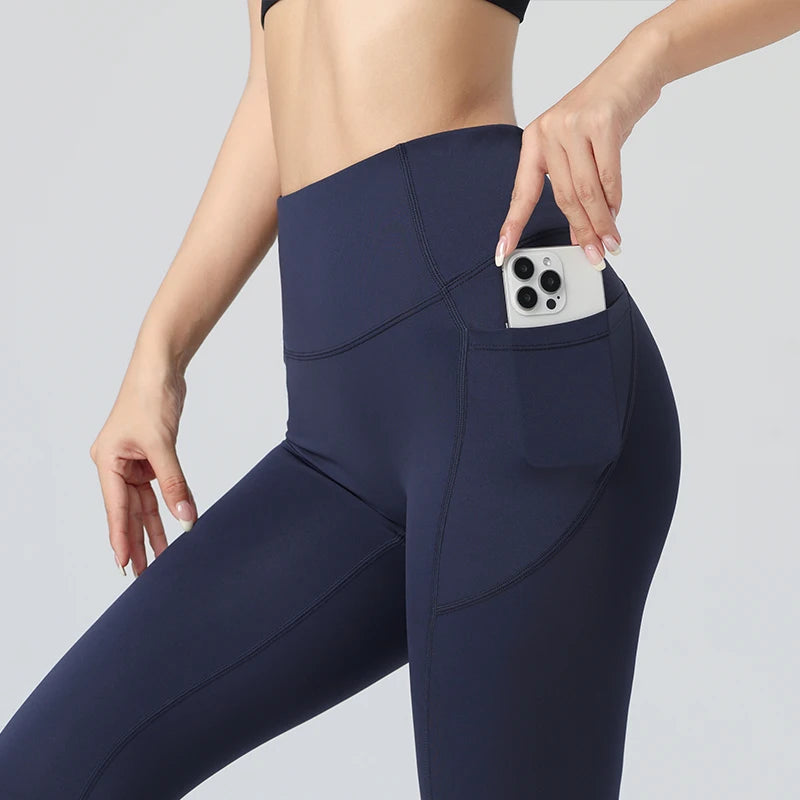 2024 Top sale high quality womens fitness yoga leggings with pocket Sports Workout Gym