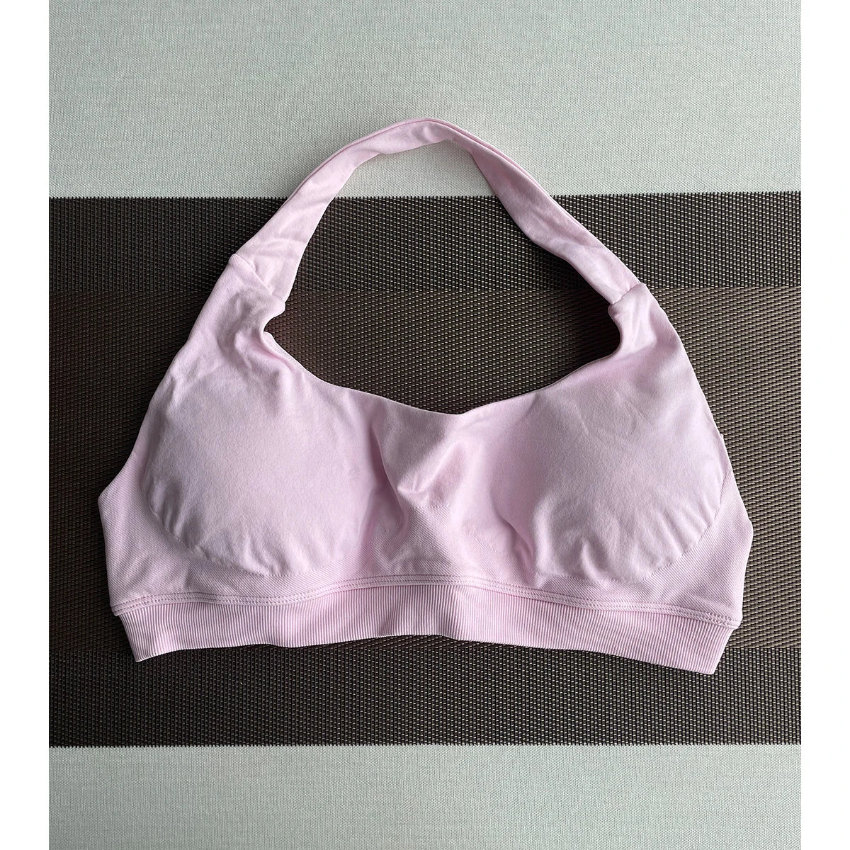 Sports Bra Seamless Halter Neck Strap Bra Open Back Fitness Yoga Top Bras Support Women Workout Gym Crop Top