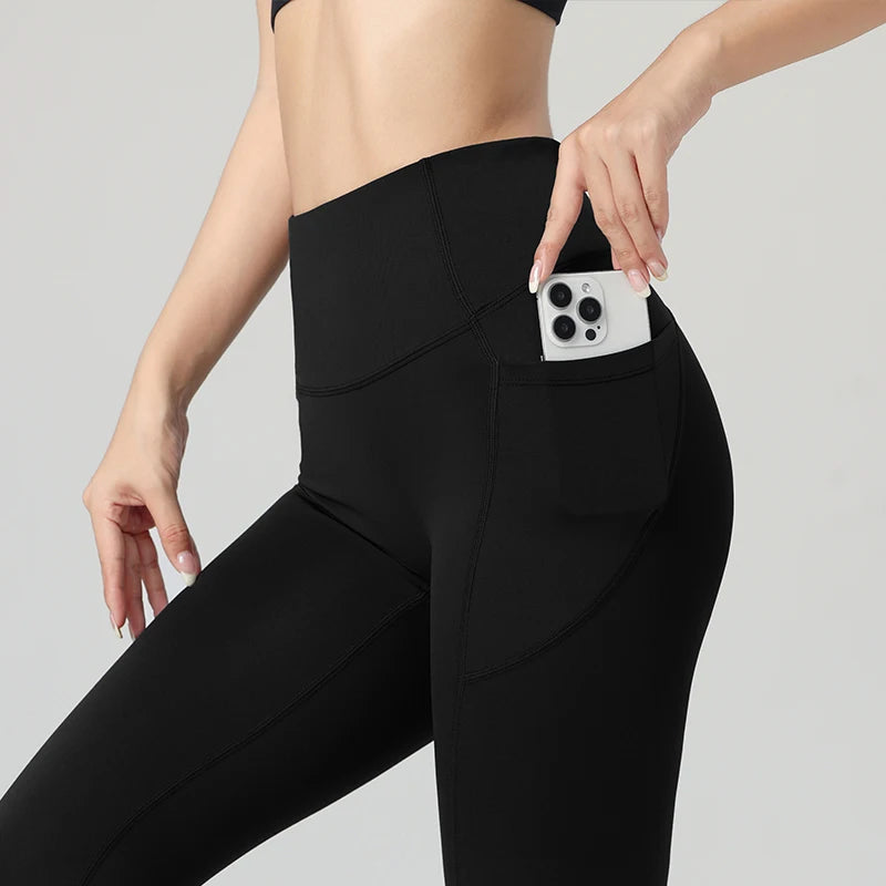 2024 Top sale high quality womens fitness yoga leggings with pocket Sports Workout Gym