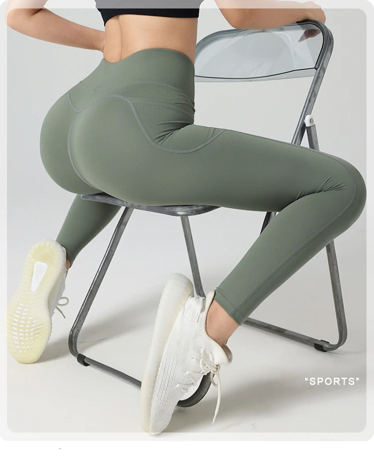 2024 Top sale high quality womens fitness yoga leggings with pocket Sports Workout Gym