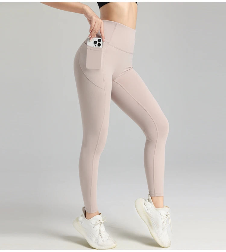 2024 Top sale high quality womens fitness yoga leggings with pocket Sports Workout Gym