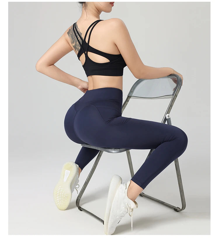 2024 Top sale high quality womens fitness yoga leggings with pocket Sports Workout Gym