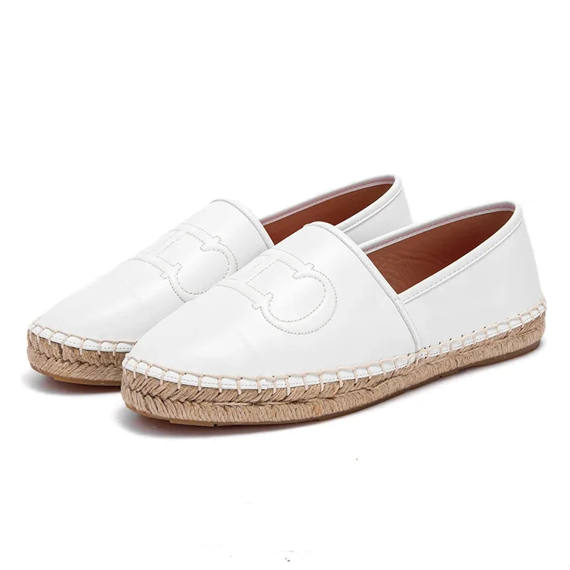 Solid Simple Casual Travel Women's New Fisherman Shoes Braided Sole Classic Retro Fashion Women's Flat Shoes