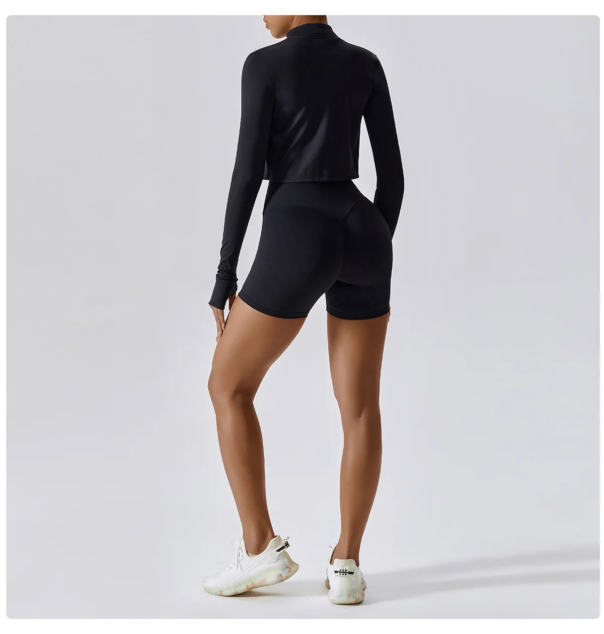 3PCS Yoga Set Women Workout Sets Sportswear Gym Clothing Fitness zipper Long Sleeve High Waist Leggings Sports Suits Yoga Suit