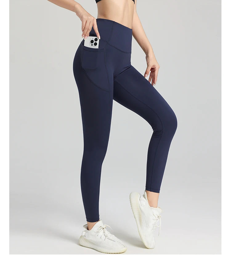 2024 Top sale high quality womens fitness yoga leggings with pocket Sports Workout Gym