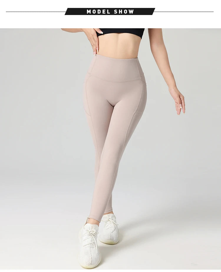 2024 Top sale high quality womens fitness yoga leggings with pocket Sports Workout Gym