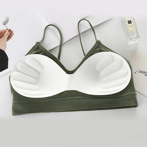 Women Sports Bras Fast Dry Elastic Padded Gym Running Skeep Bra Solid Color Fitness Yoga Sport Breathable Tops
