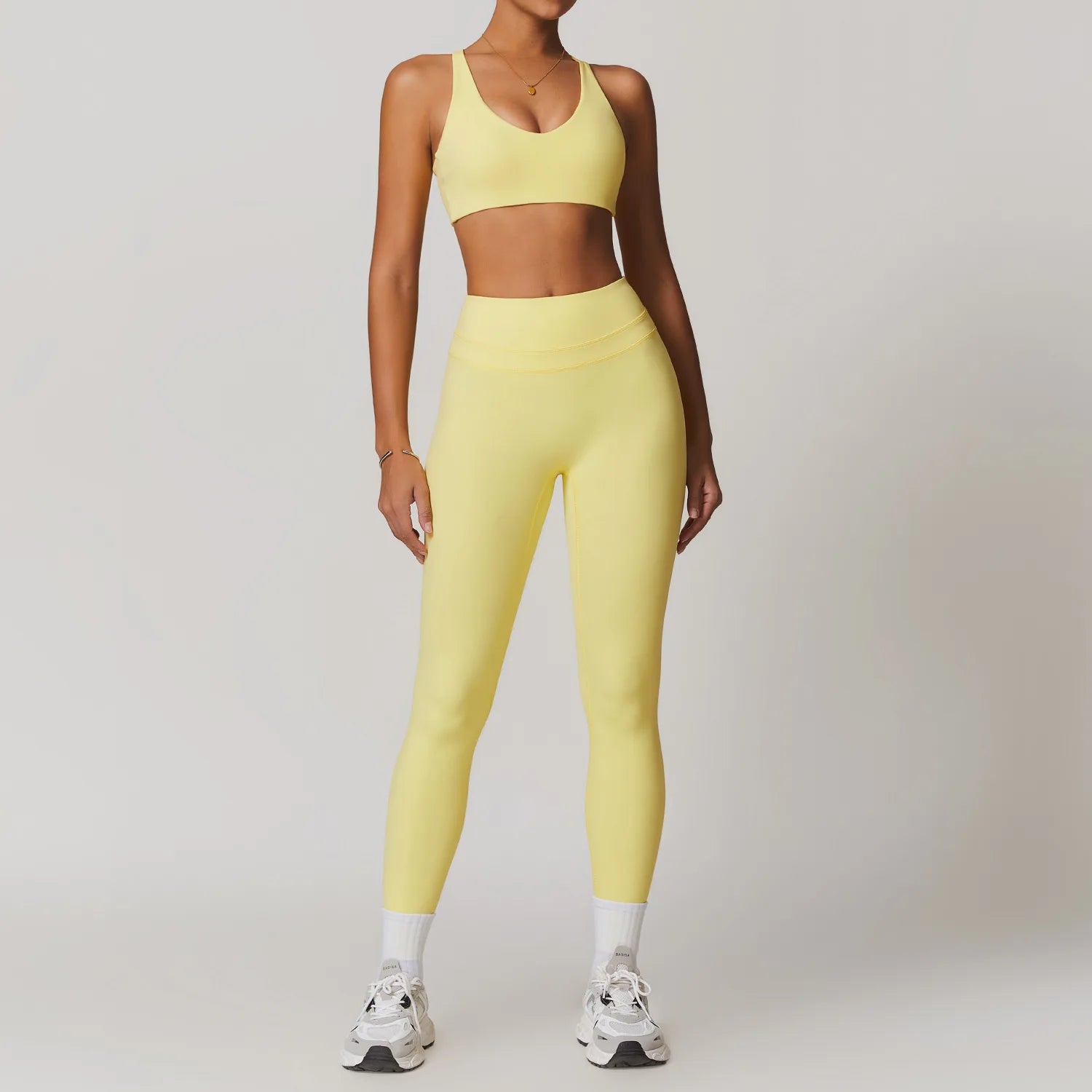 Gym Yoga Set Nude Feeling Comfortable Workout Sets Women Tracksuit Gym Push Up Fitness Running Sportwear Sport Bra Leggings Suit