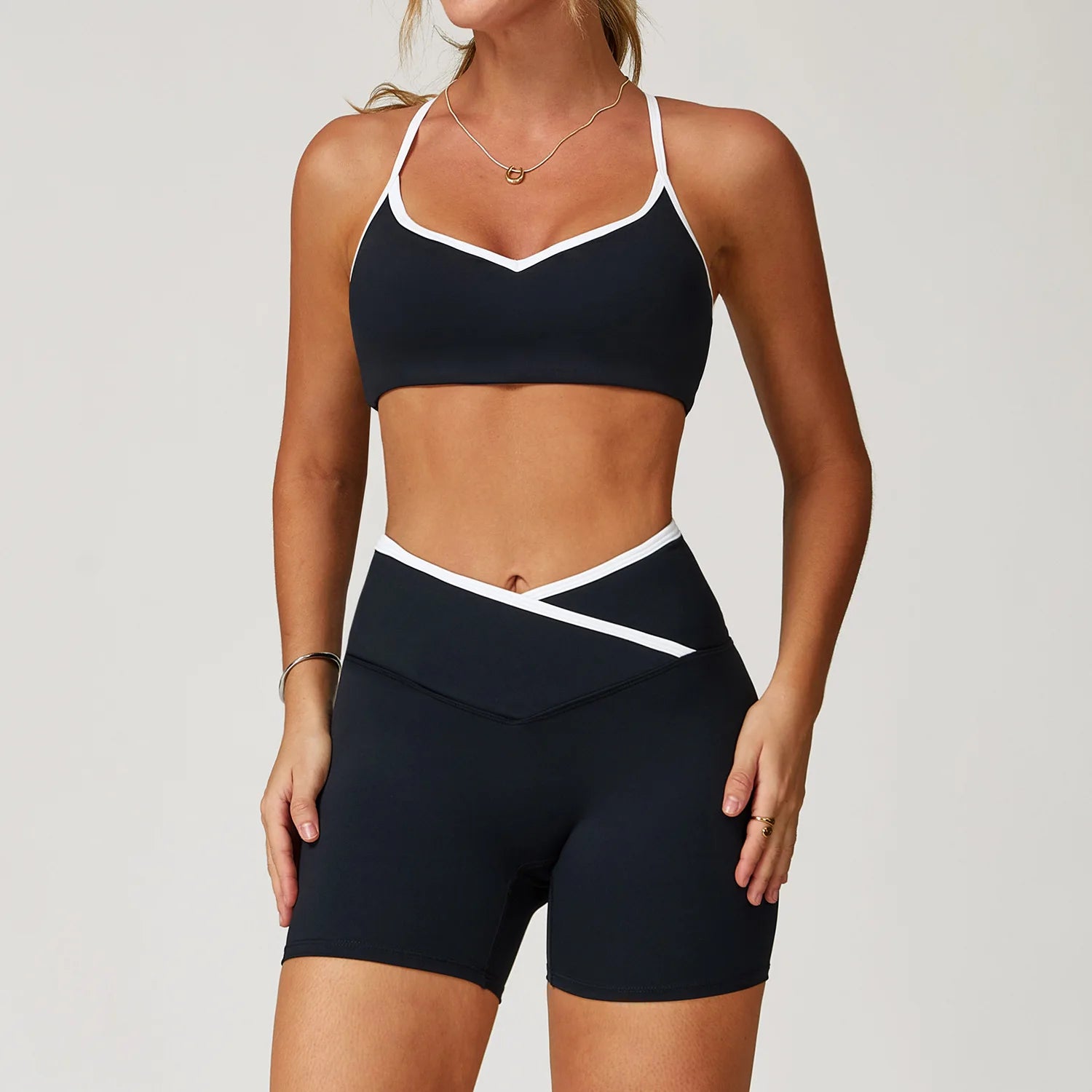 Yoga Set 2 Pieces Workout Clothes Women's Tracksuit Sportswear Gym Clothing High Waist Bell-bottoms Sexy Fitness Bta Sports Suit