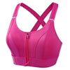 Sports Bras For Women Front Zipper Adjustable Strap Shockproof Elastic Fitness Athletic Brassiere Slim Yoga Crop Top