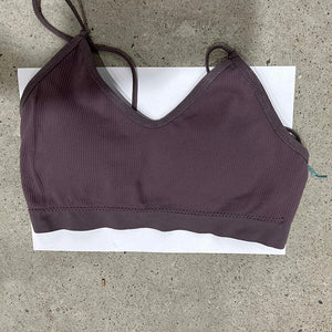 Women Sports Bras Fast Dry Elastic Padded Gym Running Skeep Bra Solid Color Fitness Yoga Sport Breathable Tops