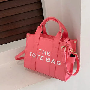 The Tote Bag For Women Crossbody Female Handbag New Solid Words Lette Leisure Large Bag,Luxury Fashion Bag,designer Bag for PU