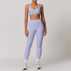 Gym Yoga Set Nude Feeling Comfortable Workout Sets Women Tracksuit Gym Push Up Fitness Running Sportwear Sport Bra Leggings Suit