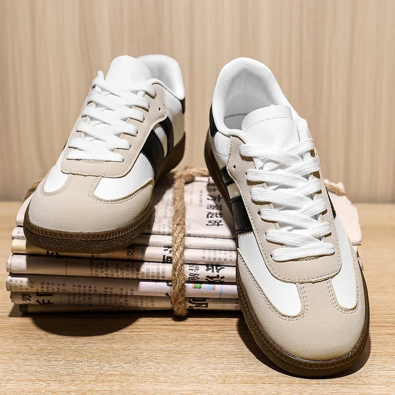 Men Sneakers Fashion Shoes Spring Trend Casual Flats Sneakers Female New Fashion Comfort White Vulcanized Platform Shoes 2025