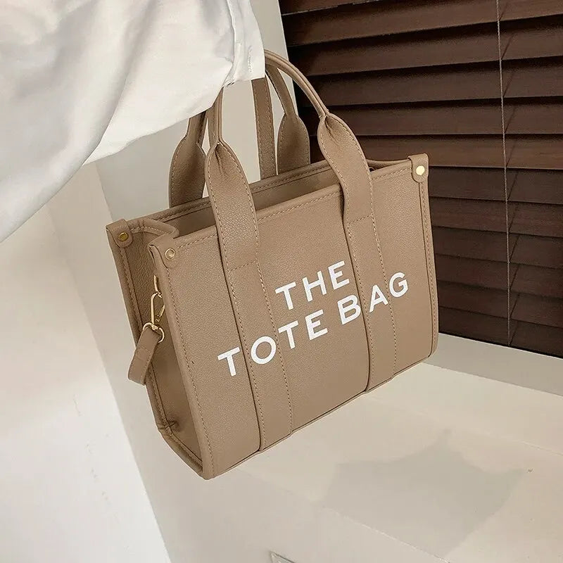 The Tote Bag For Women Crossbody Female Handbag New Solid Words Lette Leisure Large Bag,Luxury Fashion Bag,designer Bag for PU