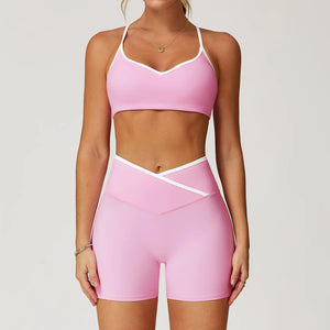 Yoga Set 2 Pieces Workout Clothes Women's Tracksuit Sportswear Gym Clothing High Waist Bell-bottoms Sexy Fitness Bta Sports Suit