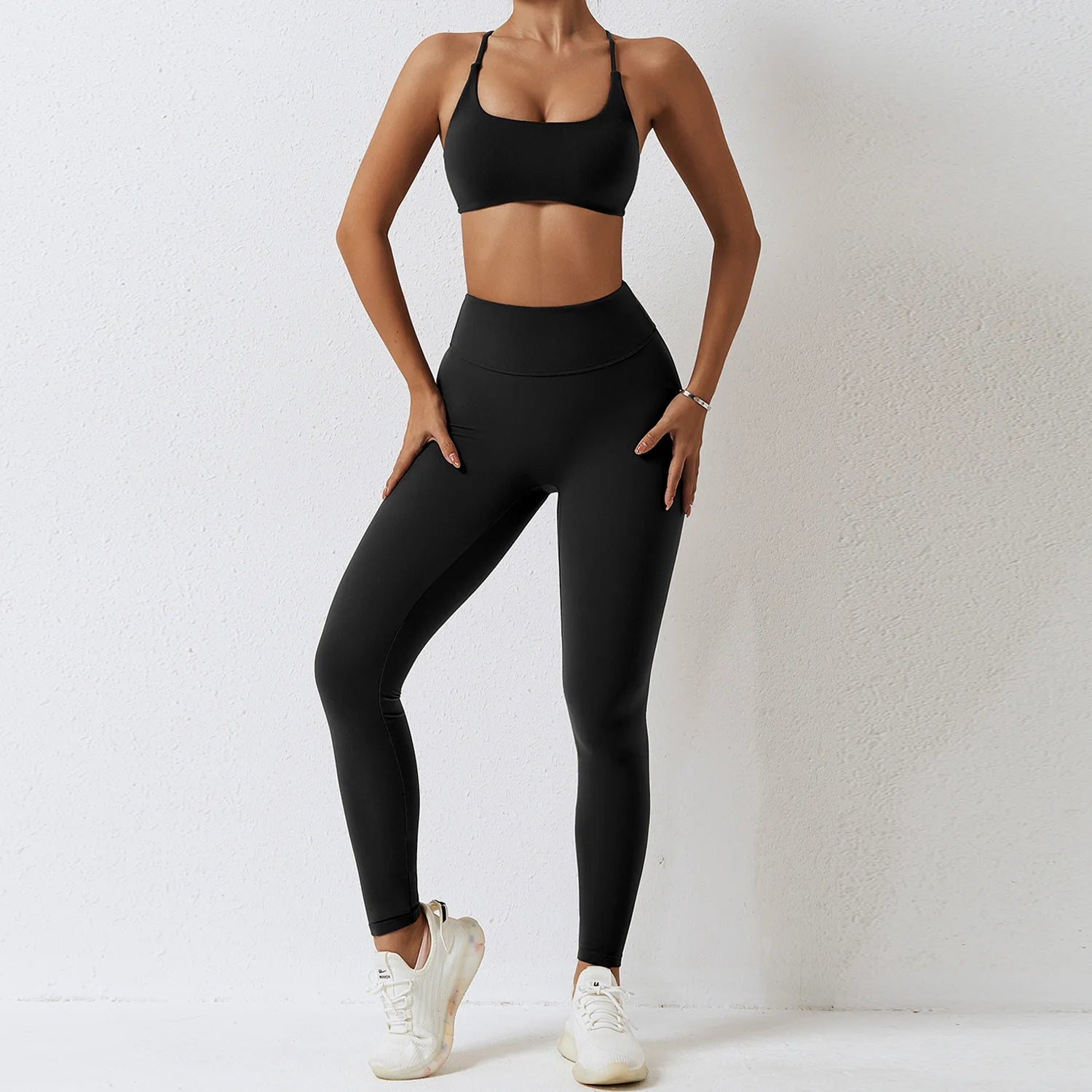 Seamless Yoga Set Sexy Workout Sportswear Gym Clothing 2Pcs Sport Sets Women Hight Waist Leggings Fitness Shorts Sport Bra Suit