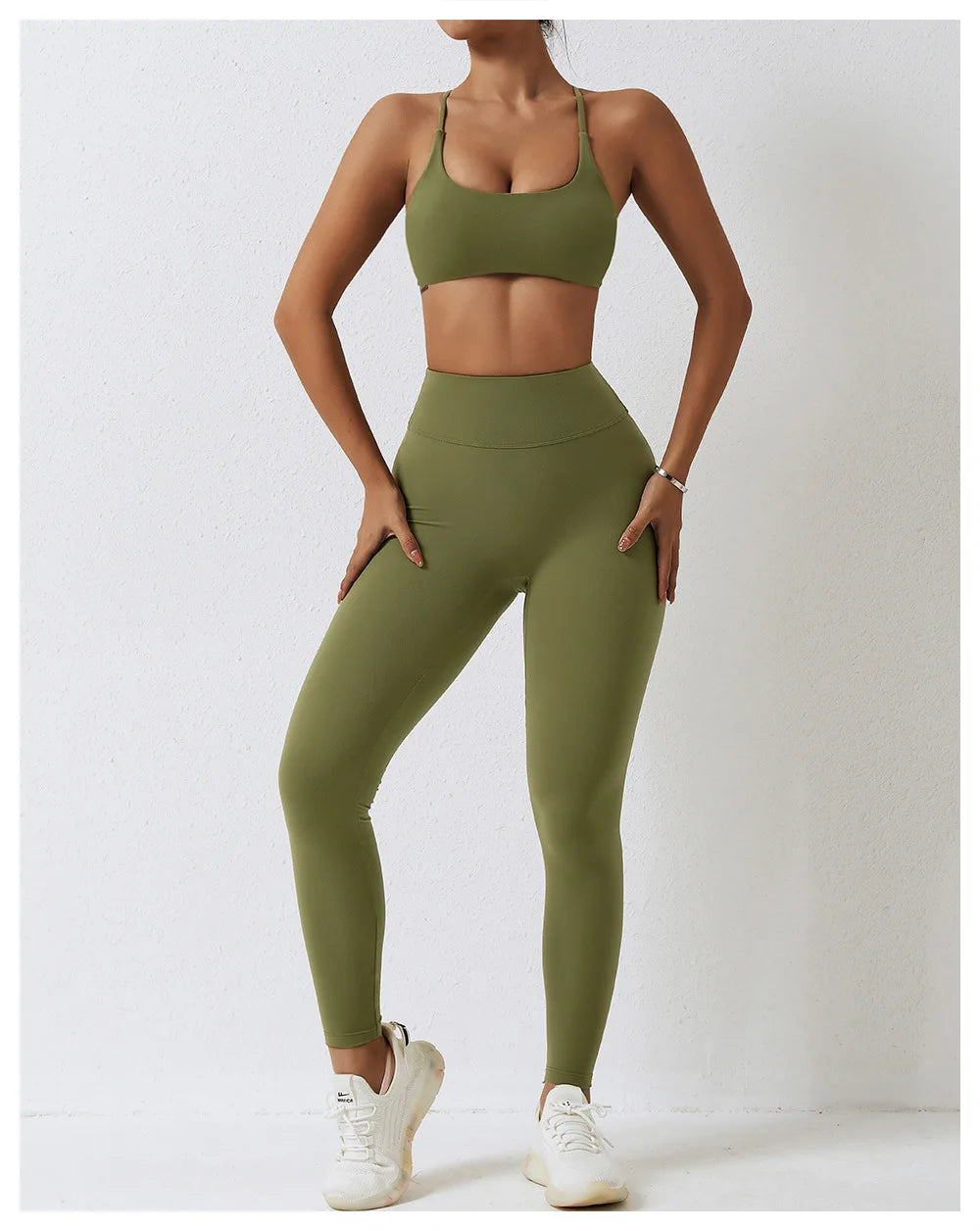 Seamless Yoga Set Sexy Workout Sportswear Gym Clothing 2Pcs Sport Sets Women Hight Waist Leggings Fitness Shorts Sport Bra Suit