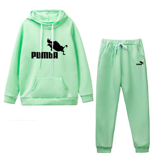 Woman Tracksuit Two Piece Set Winter Warm Hoodies+Pants Pullovers Sweatshirts Female Jogging Woman Clothing Sports Suit Outfits