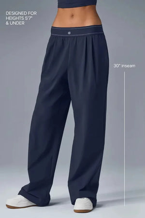 Yoga Sports Pants for Women Outdoor Casual Classic Style High Waisted Straight Wide Pants Comfortable and Loose Wide Leg Pants
